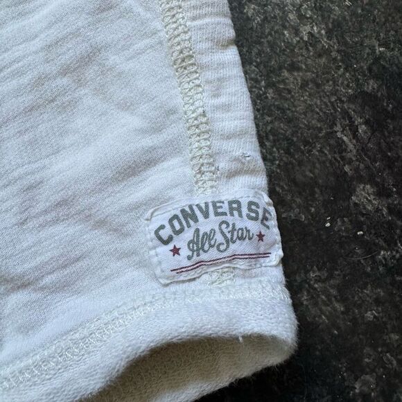 Converse Women’s Drawstring Long Sleeve Full Zip Hoodie White Size Small - Picture 7 of 16